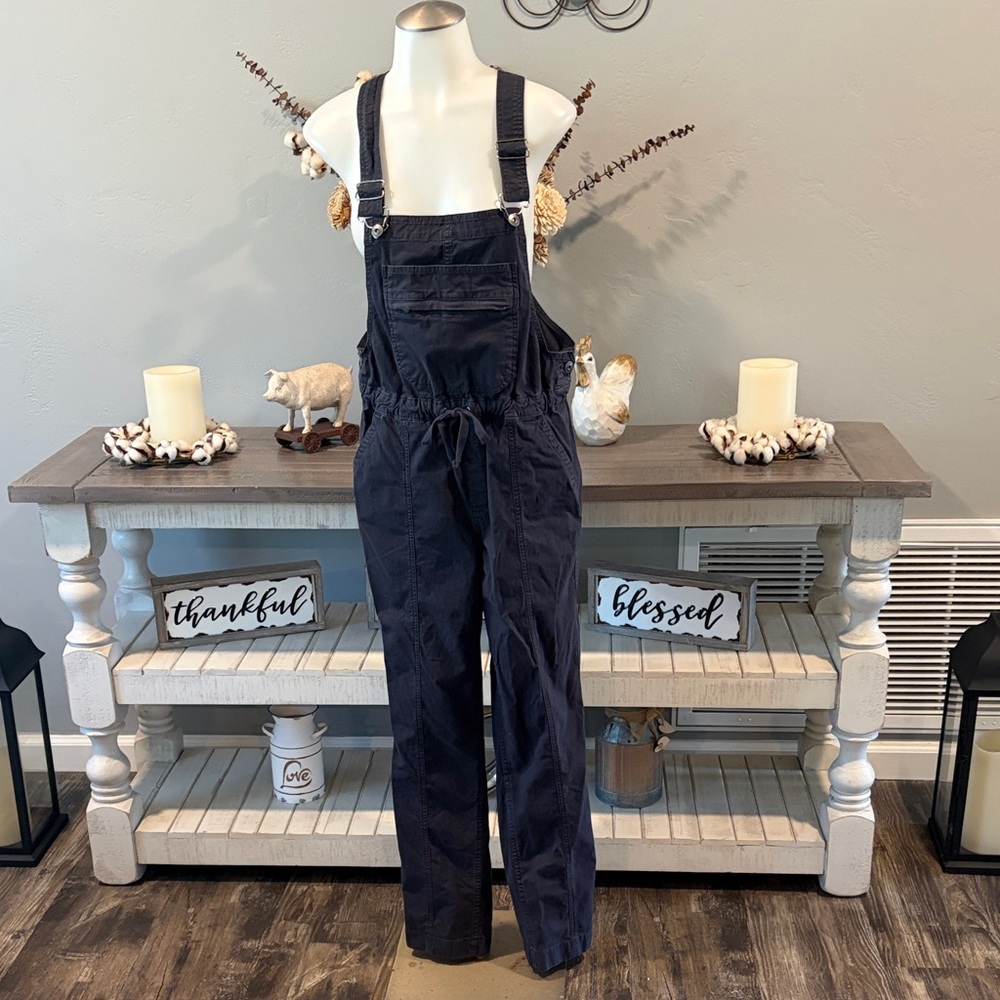 Duluth Trading Co Charcoal Grey Women's Denim Overalls